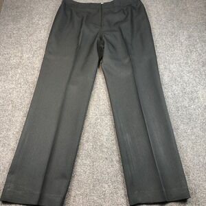 Evan Picone Women's Size 14 Gray Pinstripe Career Dress Pants